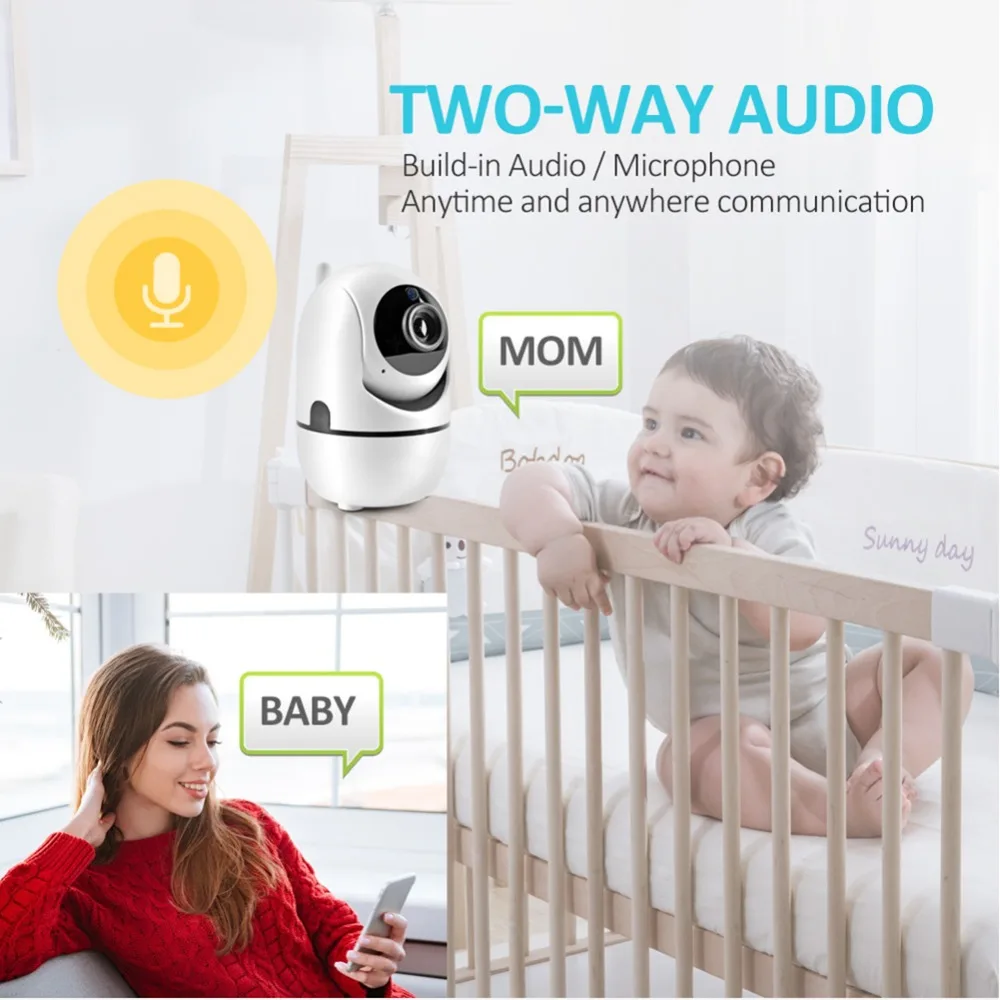 720P 1080P Беспроводная ip-камера с автоматическим отслеживанием, 2 МП, мини Wifi камера, облачное хранилище, Домашний Детский монитор, Wi-Fi CCTV камера безопасности P2P