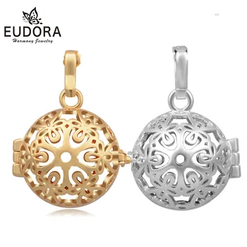 

Eudora 18mm 10PCS/lot Aromatherapy Lockets Cage Copper Round Vintage Design Angel Caller Pendant Jewelry Gift WholesalesH190/204
