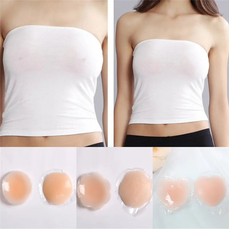 

1Pair Reusable Silicone Petal Adhesive Nipple Cover Invisible Bra Pad Pasties New Self Adhesive Nipple Breast Pasties Cover