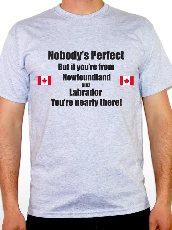 Graphic Shirts Crew Neck Short Sleeve Tall Newfoundland And Labrador Canada Canadian Themed T
