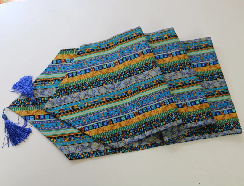 American cotton and hemp table flag, table flag, hotel, bed flag, tea house, tea flag