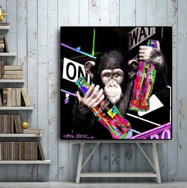 

Hand made modern art graffiti abstract pop art on canvas oil painting Alec Monopoly good for bedroom wall decoration