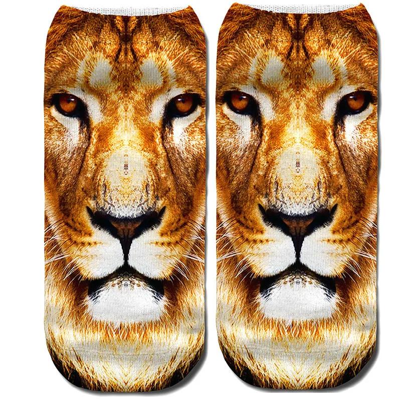 

New Arrival Womens Casual 3D Animals Bone Bear Tiger Printed Socks Girls Elastic Socks Soft Cotton Socks Childrens Hosiery Socks