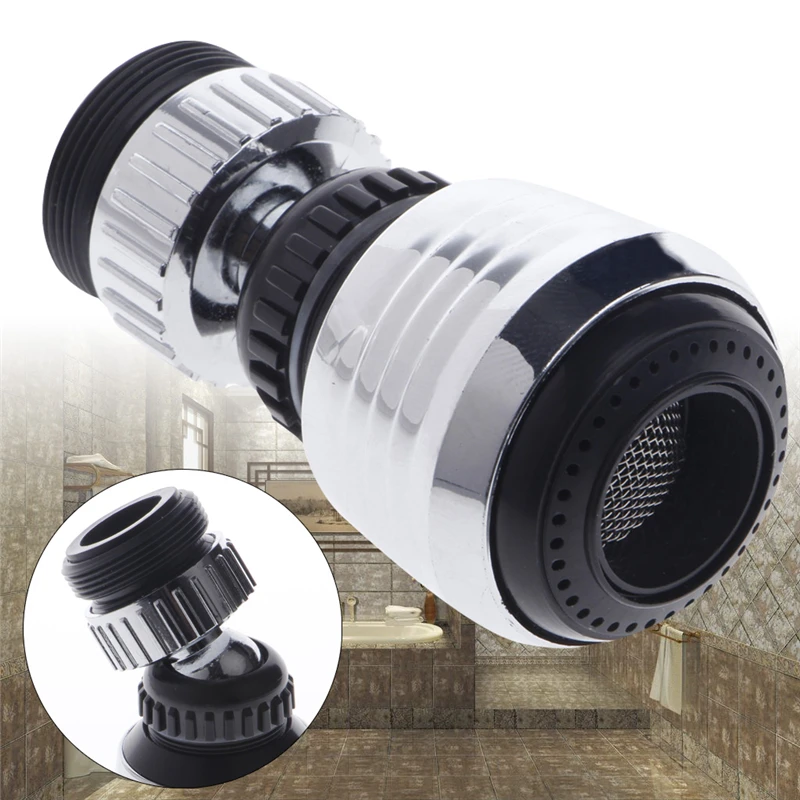 

360 Rotate Swivel Faucet Nozzle Filter Adapter Water Saving Tap Aerator Diffuser Nov2-A