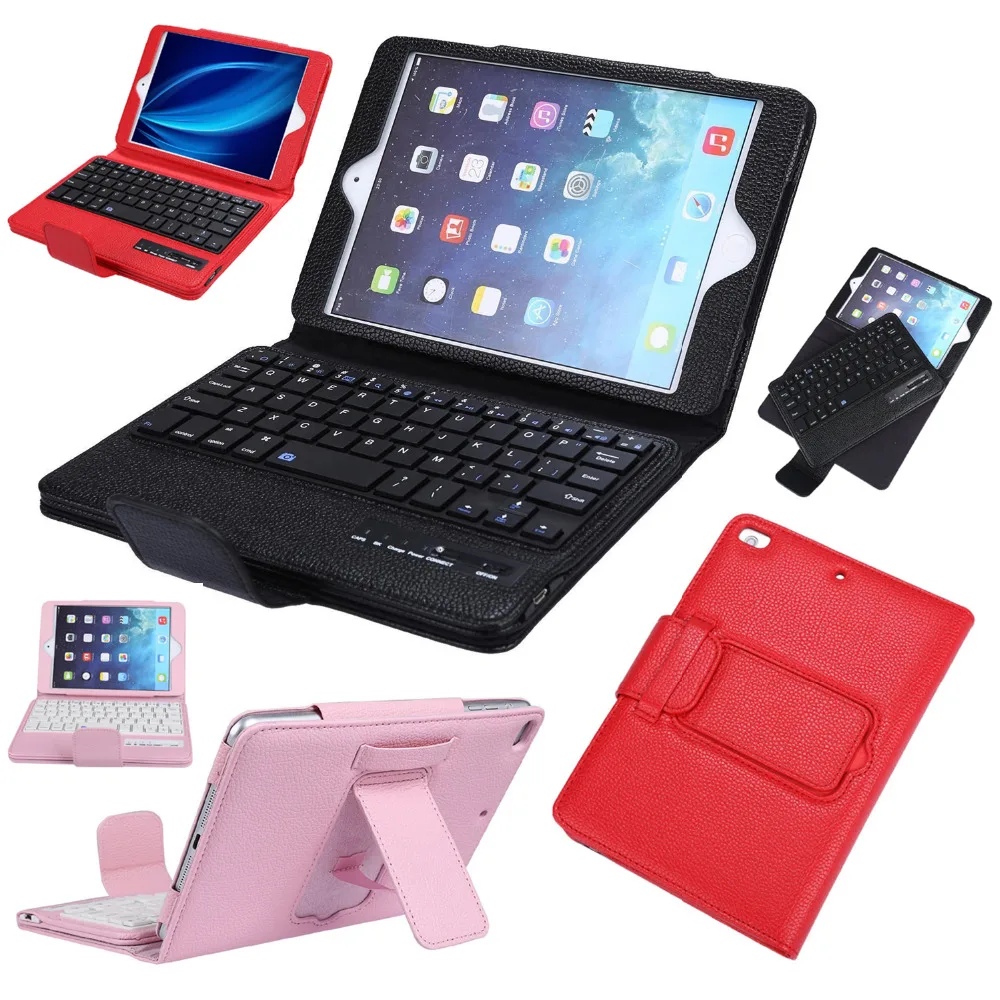 Removable Wireless Bluetooth Russian/Hebrew/Spanish Keyboard Stand Leather Funda Case Cover For Apple iPad Mini 1 2 3 4 Tablet Removable Wireless Bluetooth Russian/Hebrew/Spanish Keyboard Stand Leather Funda Case Cover For Apple iPad Mini 1 2 3 4 Tablet