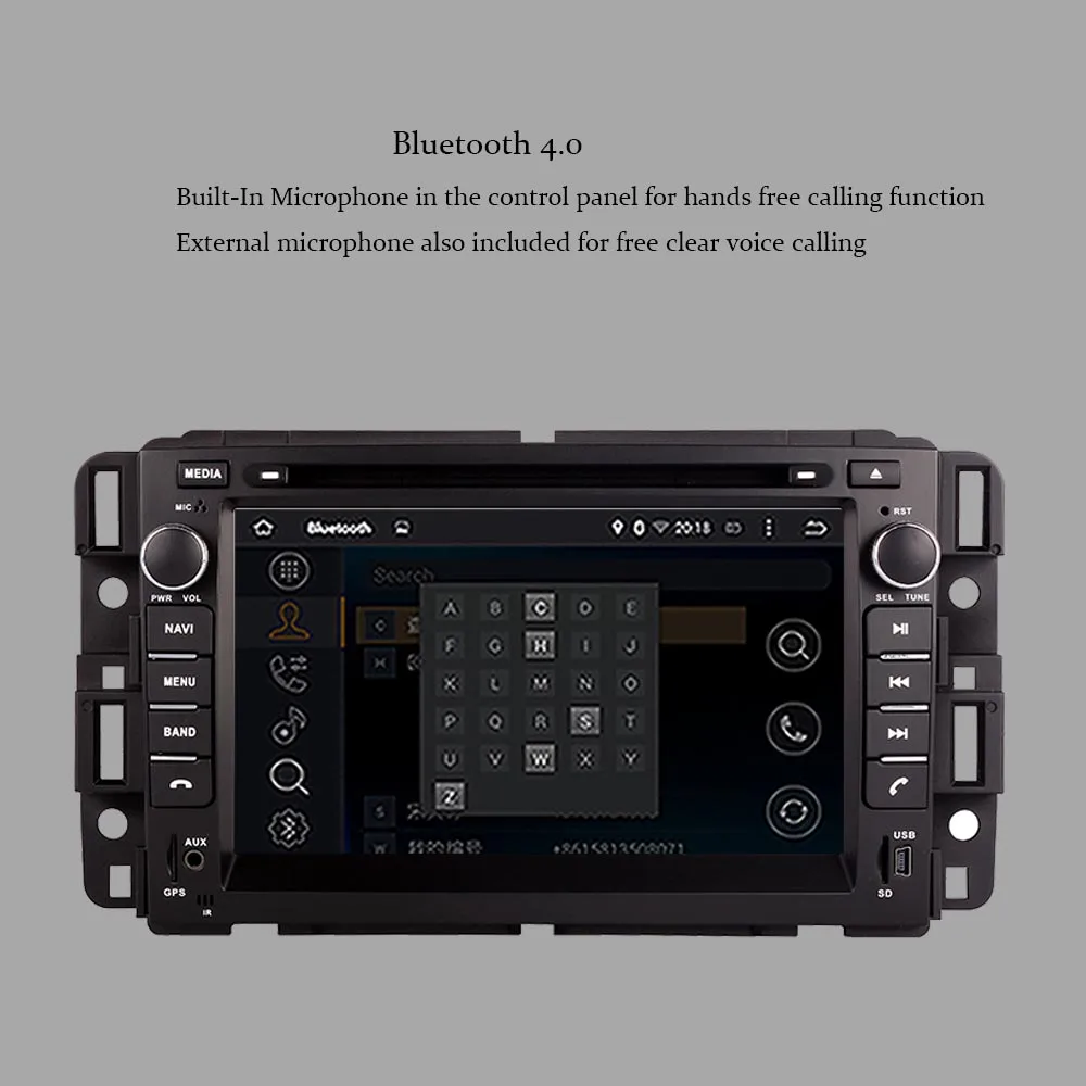Excellent Android 9.0 Car GPS Navigation For GMC Yukon/Tahoe/Acadia/Buick Enclave/CHEVROLET Suburban 2007-2012 WIFI Car multimedia player 5