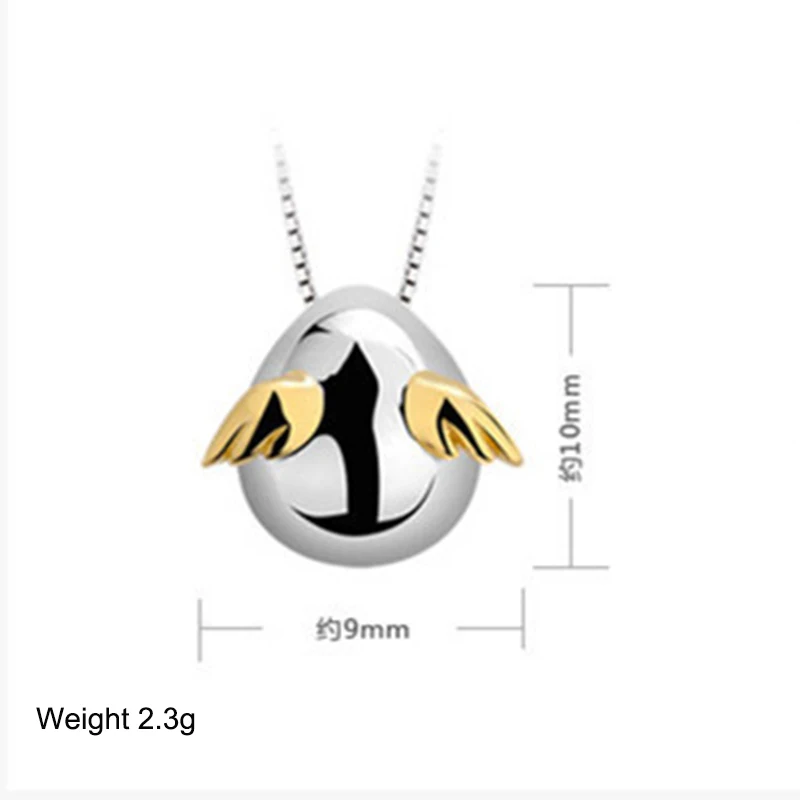 XIYANIKE 925 пробы серебро ангел яйцо ожерелья и подвески для женщин милая девушка предотвратить аллергию Sterling-silver-jewelryVNS8310