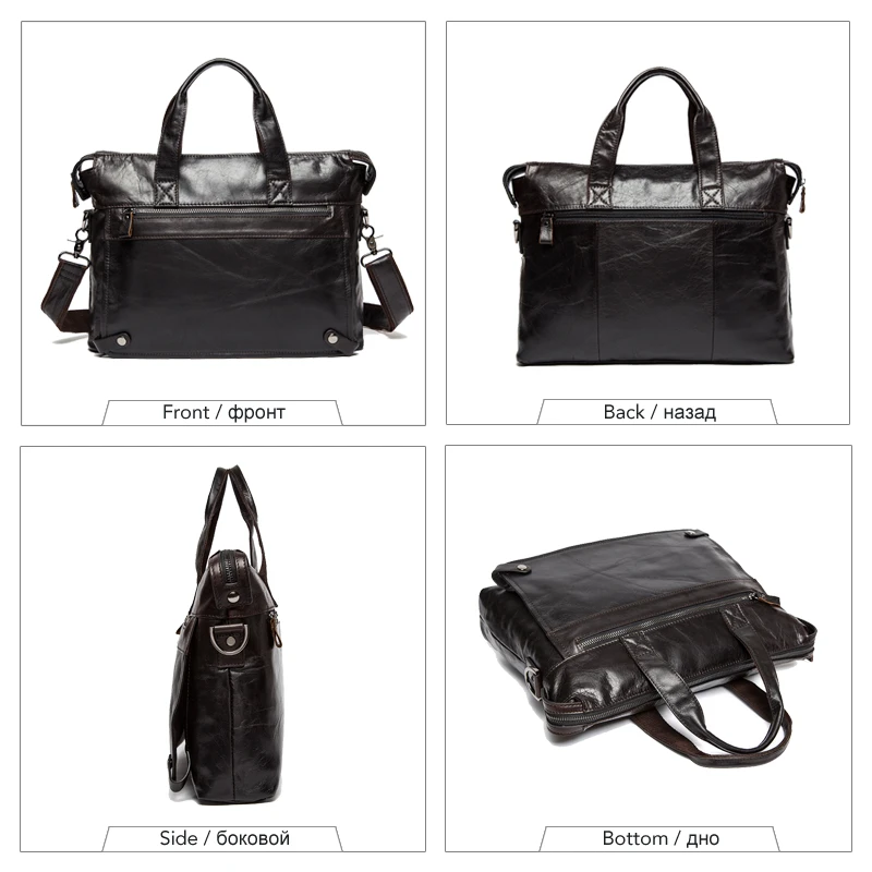  WESTAL Messenger Bag men's genuine leather men's shoulder bags made of natural Male briefcases lapt - 32394671201
