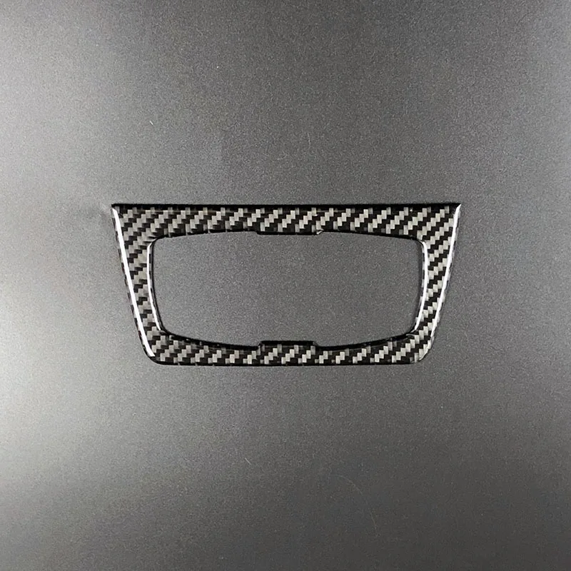 Carbon Fiber Headlight Switch Buttons Decorative Frame Cover Trim Dashboard Interior Molding Sticker for BMW F30 F34 Car Styling36 (2)