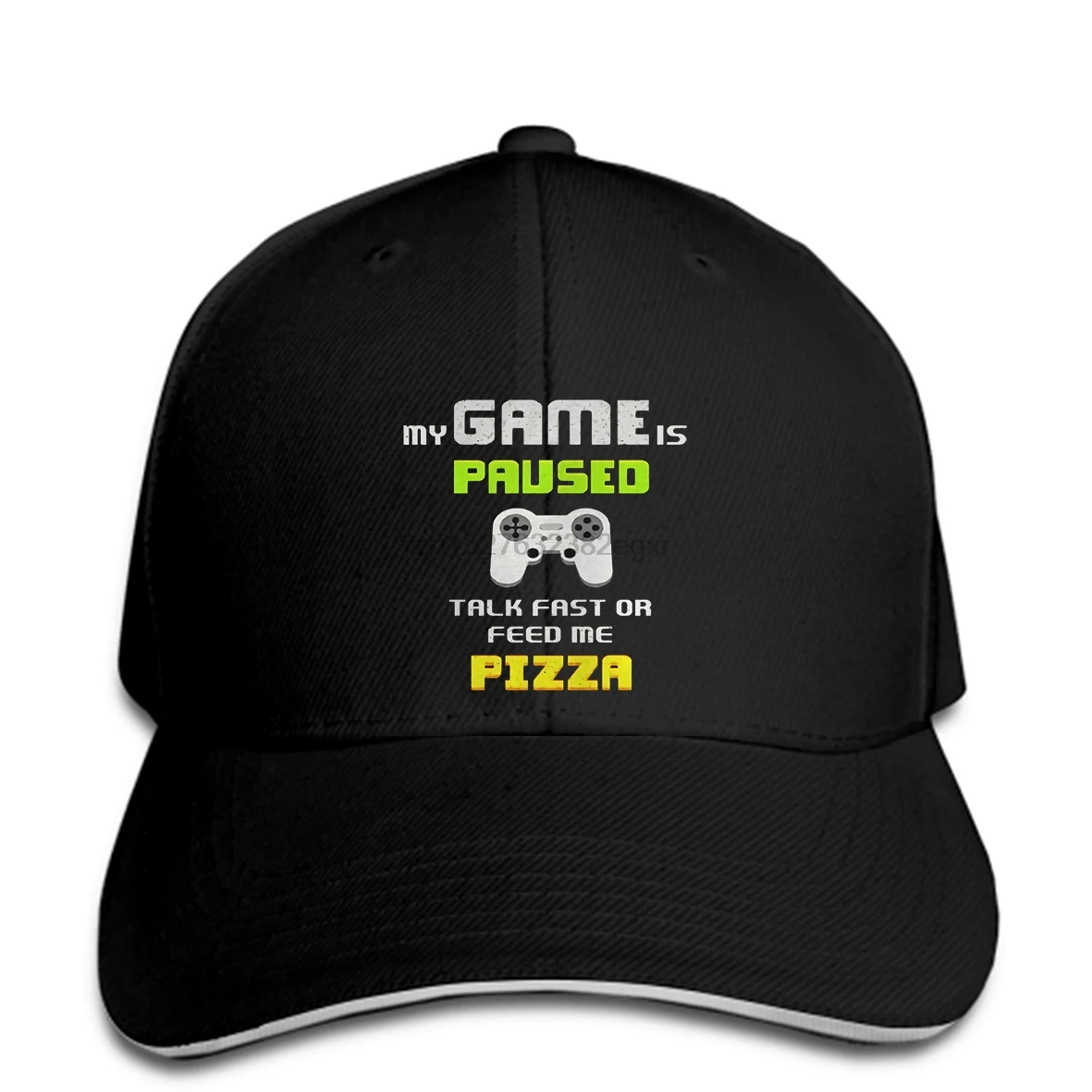 Забавные мужские бейсболки женские Новинка t забавная игра GamerMy паузы говорить быстро или кормить меня пиццы классная бейсболка
