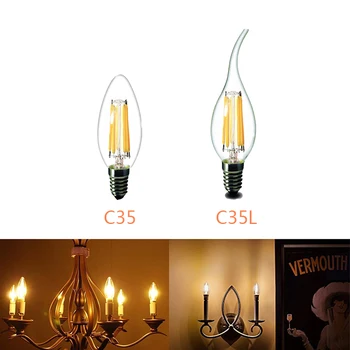 

Edison Led Filament Bulb Global light filament bulb E27 clear glass indoor lamp 220V 230V 240V 250V Glass Bulb Lamp