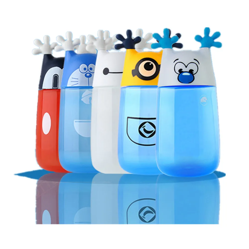 1 Piece 350ml Cute Cartoon Minions Water Cup Eco friendly Plastic Portable Children Water Bottle