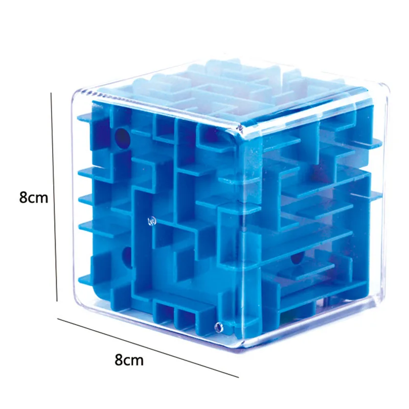 

3D Magic Cube Maze Toy Puzzle Game Brain Teaser Labyrinth Rolling Ball Toys For Kids Earling Learning