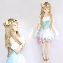 Conjunto completo de anime japonés lovelive minami kotori gasa dress cosplay traje Amor Vivo de disfraces de halloween para las mujeres chica 8 en 1
