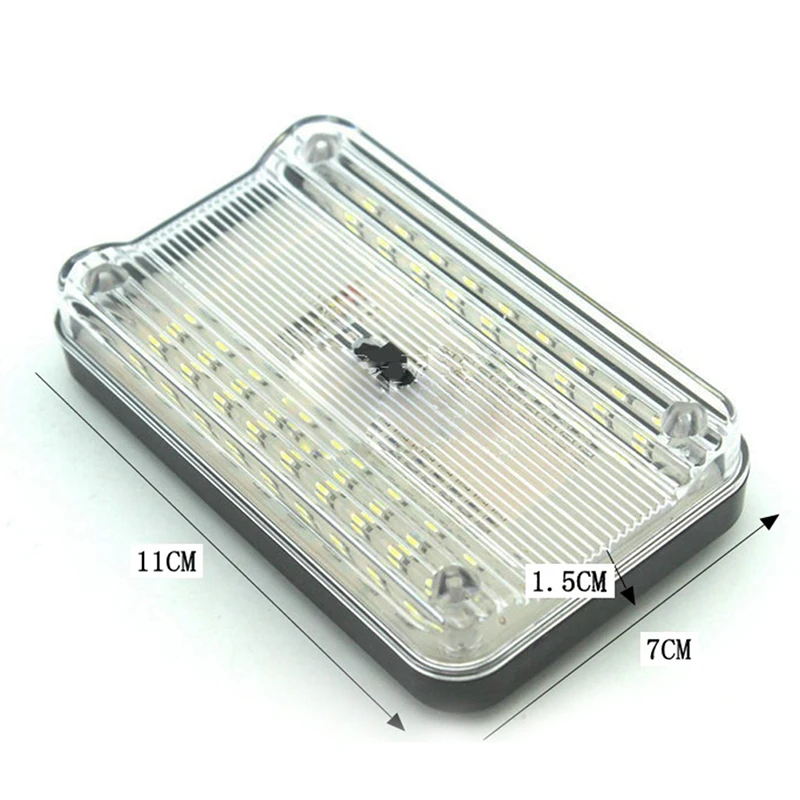 115x72x15 мм 36 SMD авто Купол светодиодный светильник Потолочный Интерьер прямоугольная-белая потолочная лампа для автомобилей 12 В