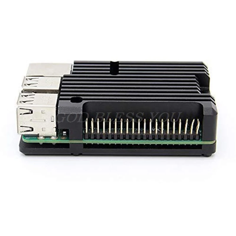 Aluminum Alloy Radiator Protective Case Metal Cooling Shell For Raspberry Pi 3 Model B/B+/2B Accessories