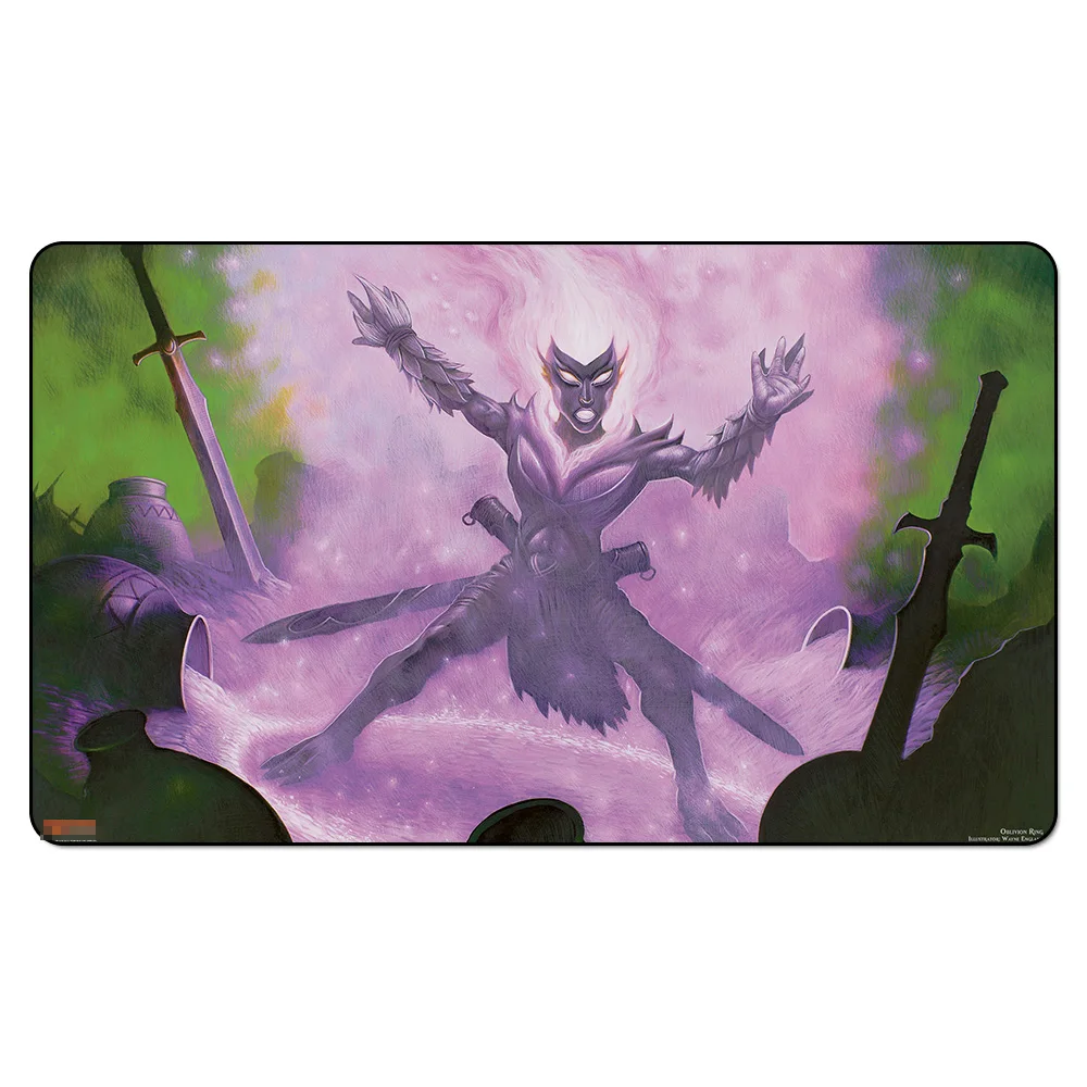 

(Oblivion Ring Playmat) Magic Game Playmat, Board Games Oracle of Dust MGT Play Mat,Custom Big Mousepad with Free Bag