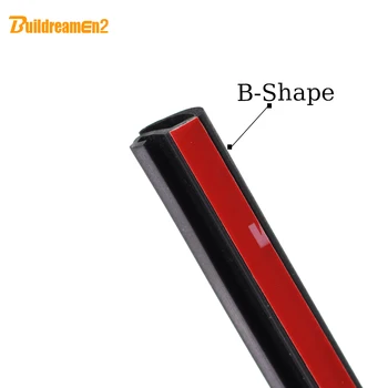 

Buildreamen2 Car Styling Door Seal Strip Weather Strip Noise Control For Lexus BMW Buick Nissan Volvo Audi Dacia Mazda Toyota