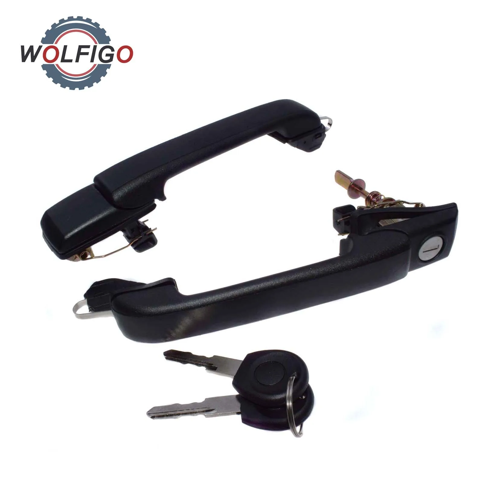 

WOLFIGO Rear or Front Left Right Door Handle for VW Golf GTI Jetta GLX Cabrio 1993-1999 1H0837207B 1H0837207C 1H4839205