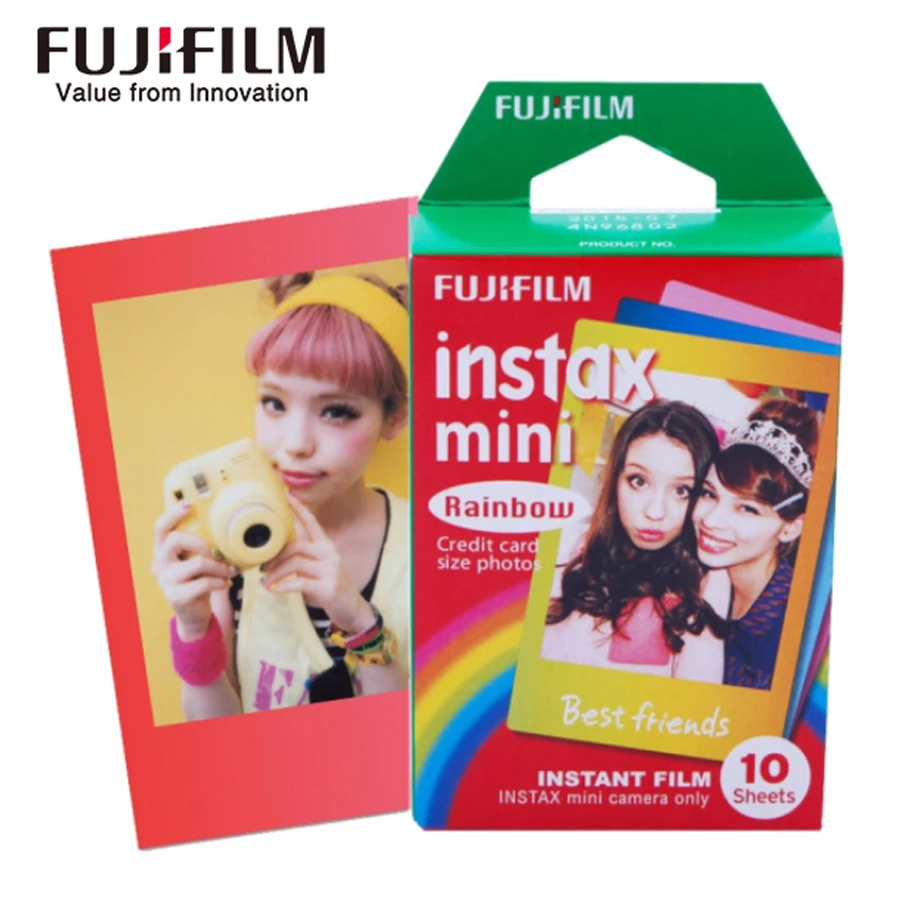 20 листов Fujifilm Fuji Instax Mini 9 пленочная Радужная мгновенная камера для мини 8 7s 7 50s 50i 9 25 dw поделитесь SP-1 фотобумага для камеры