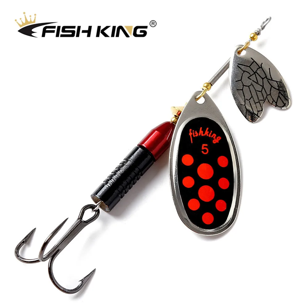 

FISH KING 1pcs 22g Long Cast deep running Fishing Lure Double Slice Spinner Bait Artificial Lure Fishing Tackle for Pike Fishing