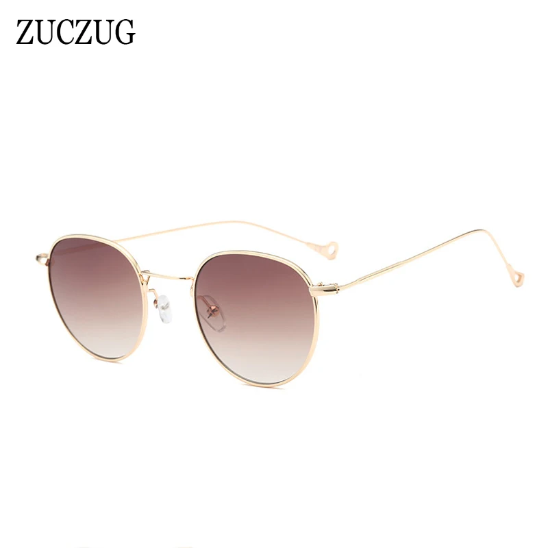 

ZUCZUG Vintage Pilot Oval Sunglasses Women Brand Design Round Retro Sun Glasses Female Gradient Pink Green Blue Eyewear UV400