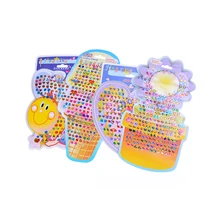 4 pçs/set bonito criança menina cristal vara brinco adesivo brinquedo saco corpo festa jóias