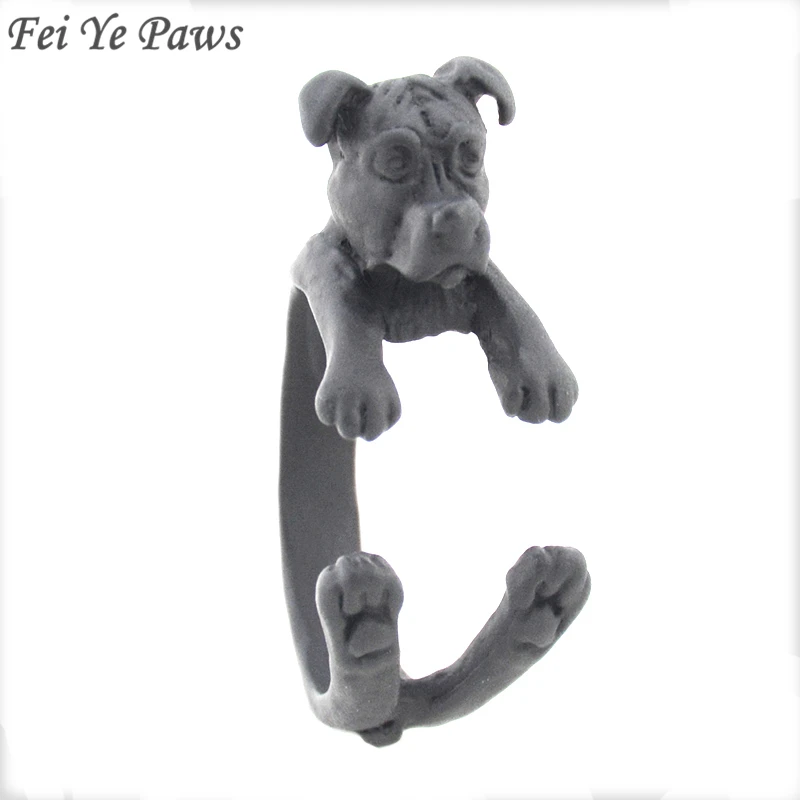 Мужские и женские металлические кольца Fei Ye Paw Floopy Ears питбулл оберточная собака