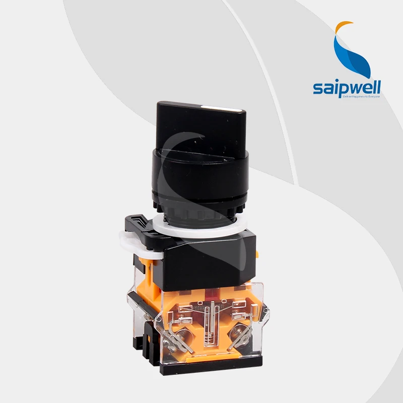 

Saipwell 2 position rotary switch IP65 Protection Level Red Yellow Green (LAY50-22C)