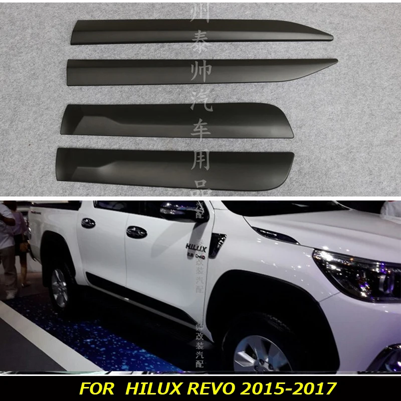 

Body kits trim Injection Black Side Molding fit for hilux revo 2015 -2017