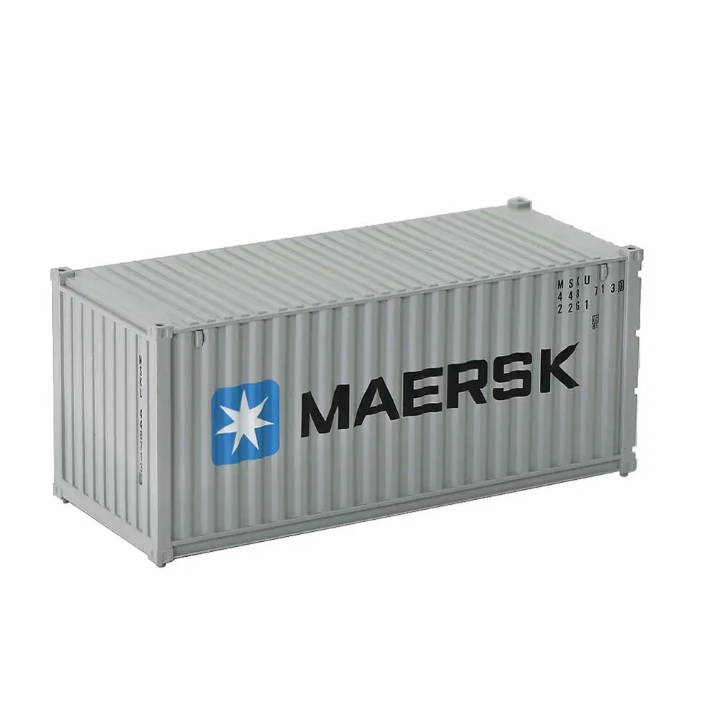 C8726 1 шт. 20 футов грузовой контейнер HO Масштаб 1: 87 20 футов контейнер модель железнодорожной линии макет - Цвет: MAERSK