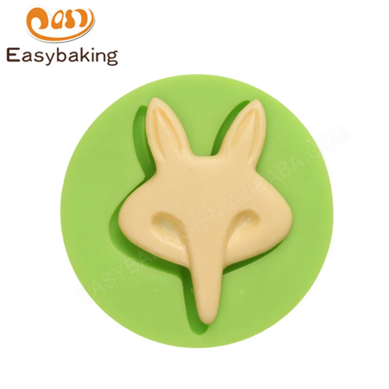 

New Arrival Fox Head Design 3 D Silicone Fondant Mold Cake Decorating Tools for Chocolate Fudge Candy Cookie