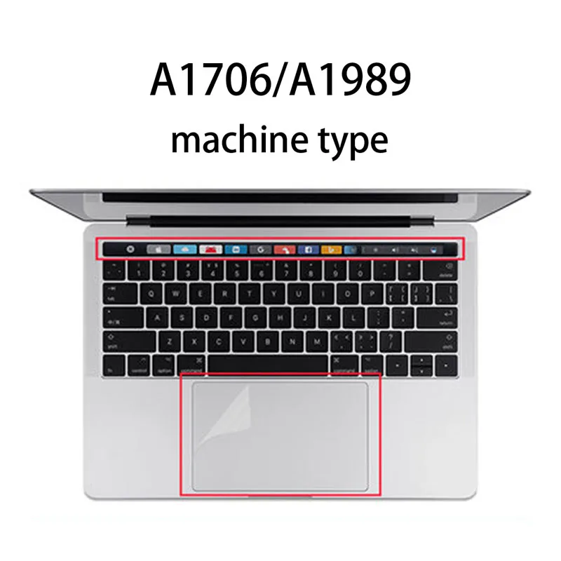Защитная пленка для сенсорной панели для Apple Macbook Air 13 Pro 13,3 15 retina Touch Bar 12 Touch Pad аксессуары для ноутбуков - Цвет: Розовый