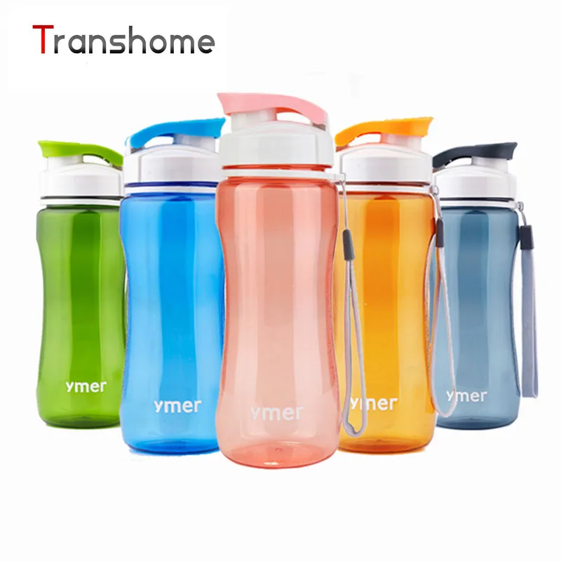 Image 560ml Healthy Portable Sports Water Bottle Simple Spacy Plastic Cup Travel Hiking Runing