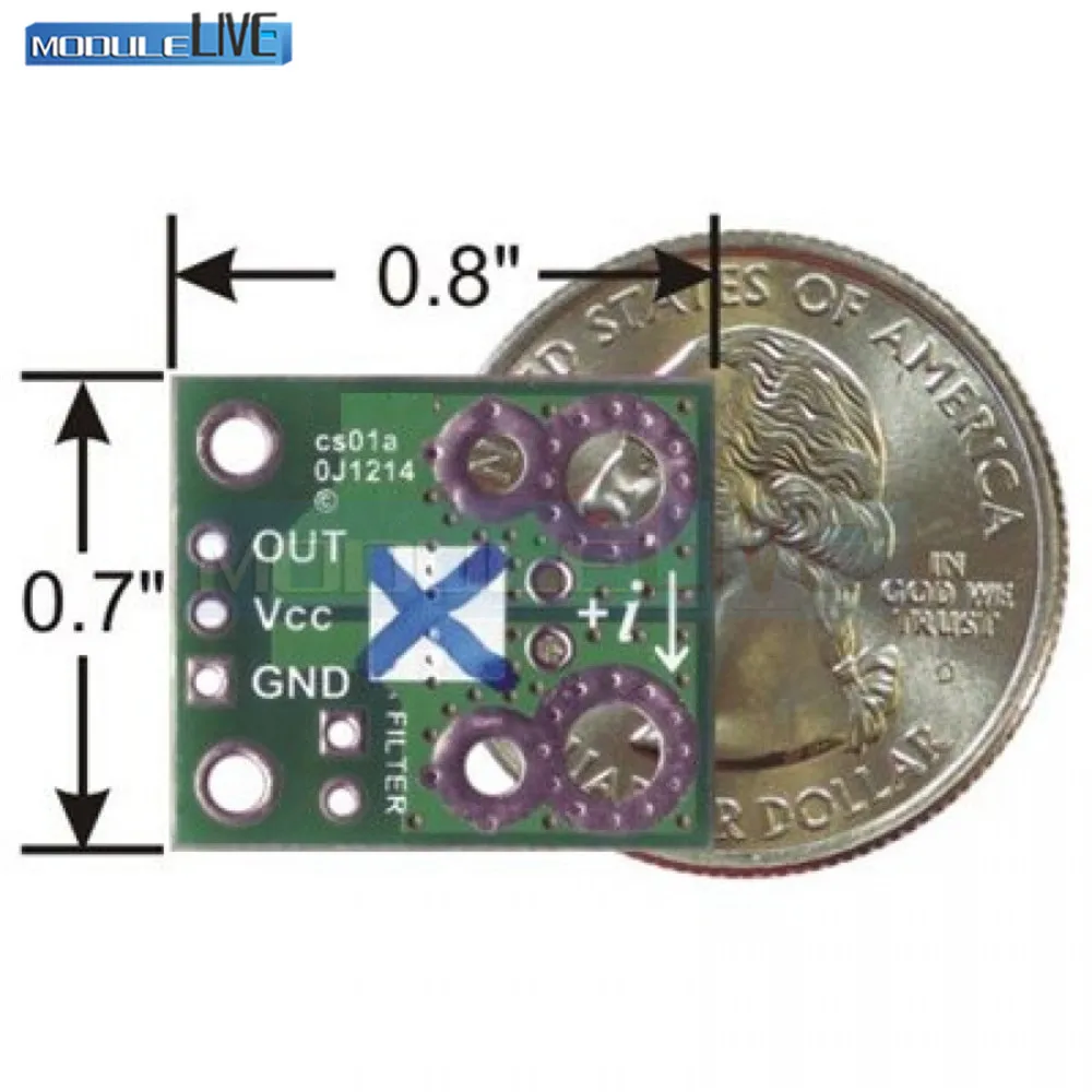 ACS714 5A 5 в изолировать ток сенсор Breakout доска фильтр сопротивление конденсатор Холла модуль SMD заменить ACS712