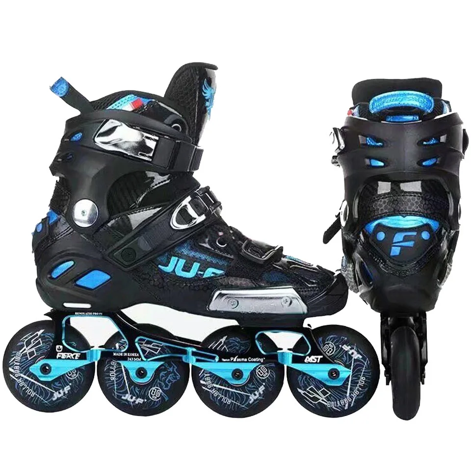 

War Wolf Inline Skates Professional Banana Frame Slalom Adult Roller Skating Shoes Sliding Free Skating Patins Good As SEBA