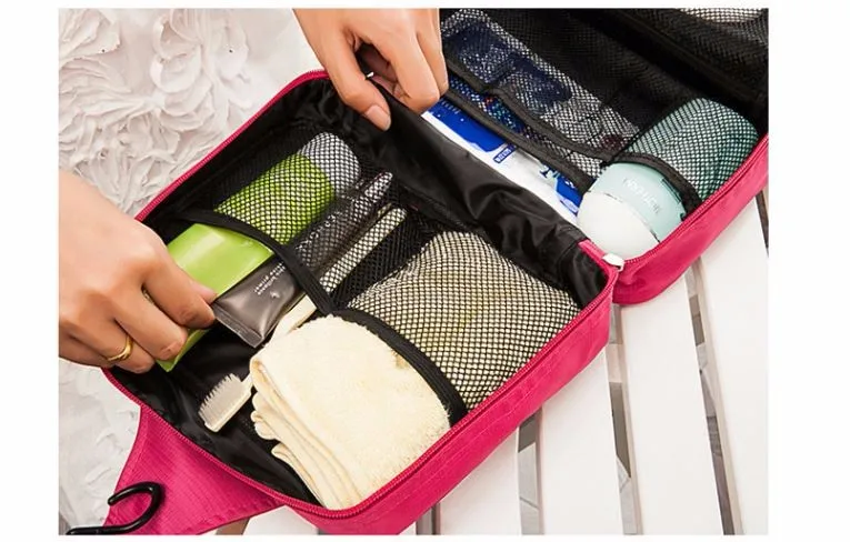 New Hanging Toiletry Bag Travel Toiletry Wash Organizer Bag For Men Women Cosmetics Make Up Hanging Hook Bathroom Shower Bags|Diaper Nappy Bag 21 8