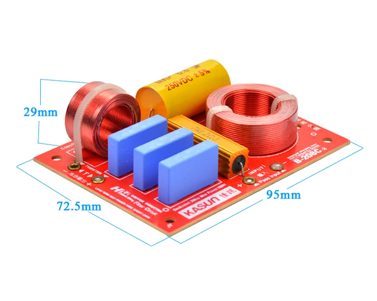 AIYIMA 1 шт. B-208C 2Way 2 единицы HiFi динамик кроссовер с делителем частоты фильтры для KASUN