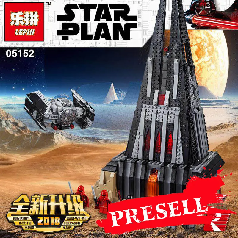 

2018 Lepin 05152 Star T Wars Compatible Le'going 75251 Darth Vader`s Castle Set Building Blocks Bricks Assembled DIY Christmas