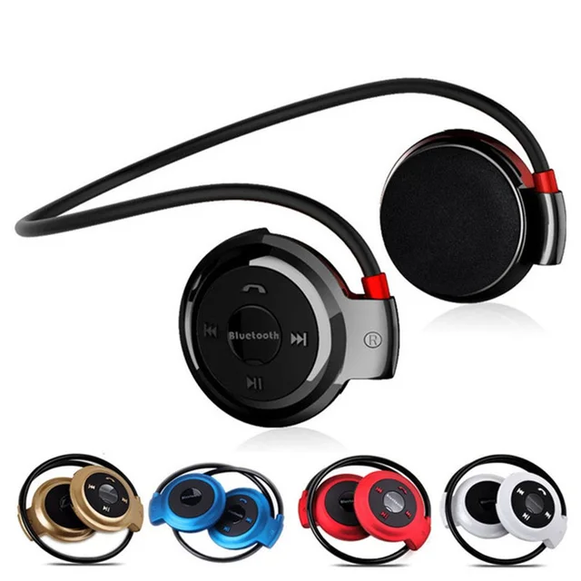 US $7.61 JQAIQ Neckband Wireless Bluetooth Headset Earphone Handsfree With Mic Sport Stereo Earphones Suppor