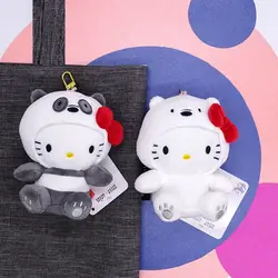 Ins новый рисунок «hello kitty» три медведи мягкие животные ключ брелок-плюшевая игрушка сумки аксессуары панда kawaii Медведь голый милые куклы