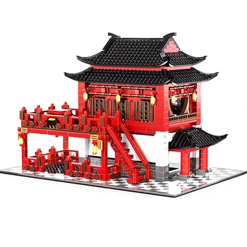 

6312 1643PCS Creative MOC Series The Yi-hong courtyard Set Children Educational Building Blocks Bricks Toys Model Gifts
