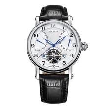Seagull бизнес часы Мужские механические наручные часы календарь 50 м водонепроницаемый кожаный мужской браслет застежка часы 819,317