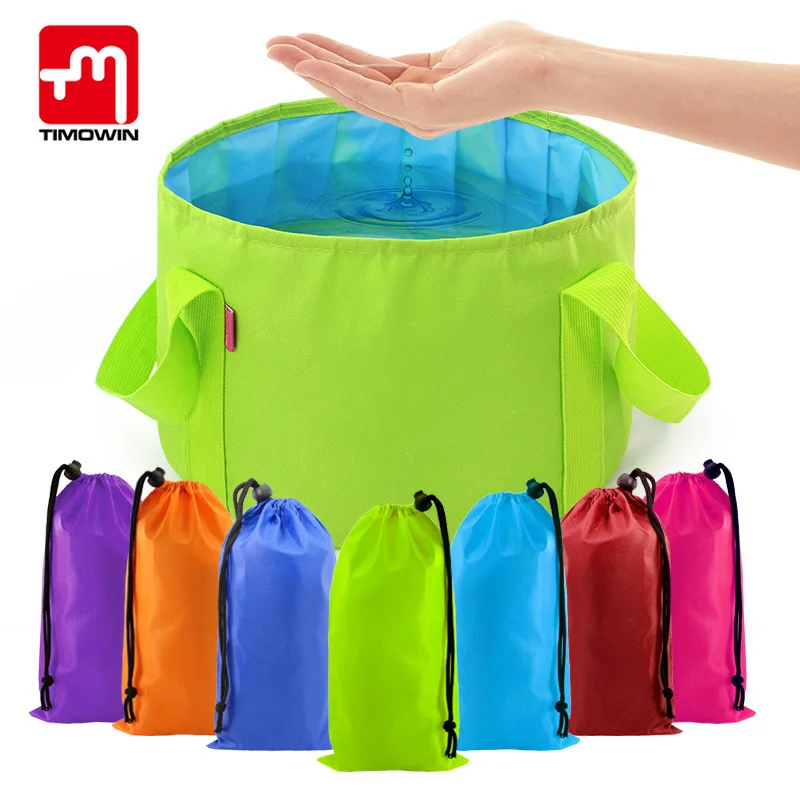 

15L Collapsible Portable Outdoor Travel Foldable Folding Camping Washbasin Basin Bucket Bowl Sink Washing Bag Water Bucket