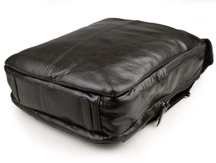 Настоящий кожаный рюкзак унисекс школьный рюкзак для мужчин 7280J