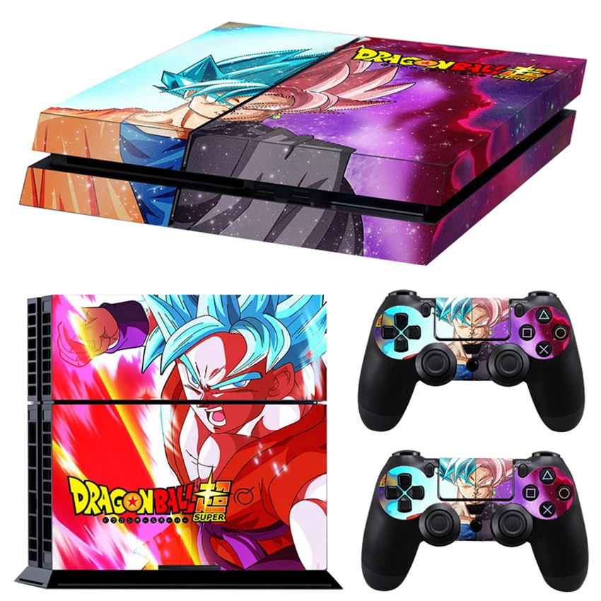 6 стилей Dragon Ball Super Son Gogu виниловая Обложка Наклейка PS4 кожа для sony playstation 4 консоль и 2 контроллера Защитная Наклейка