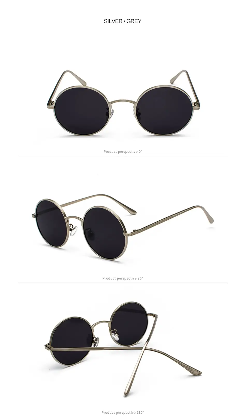 SPLOV Vintage Men Sunglasses Women Retro Punk Style Round Metal Frame Colorful Lens Sun Glasses Fashion Eyewear Gafas sol mujer coach sunglasses