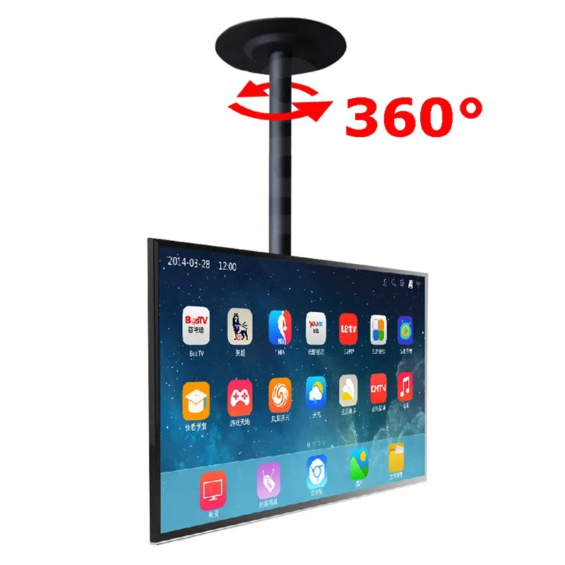 360 градусов Регулируемая высота 32 &quot 60&quot потолочный кронштейн для телевизора
