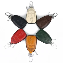 Кошелек из натуральной кожи для ключей сумка-брелок автомобильный держатель для ключей Органайзер держатель кошелек органайзер для ключей большая емкость