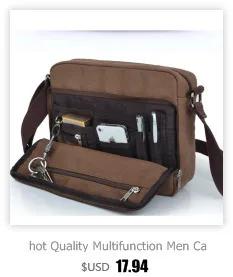 hot Quality Multifunction Men Canvas Bag Casual Travel Bolsa Masculina Crossbody bag men Shoulder Bag Men Messenger Bags